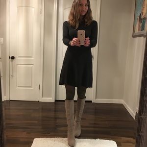 Club Monaco Olive Viscose Dress